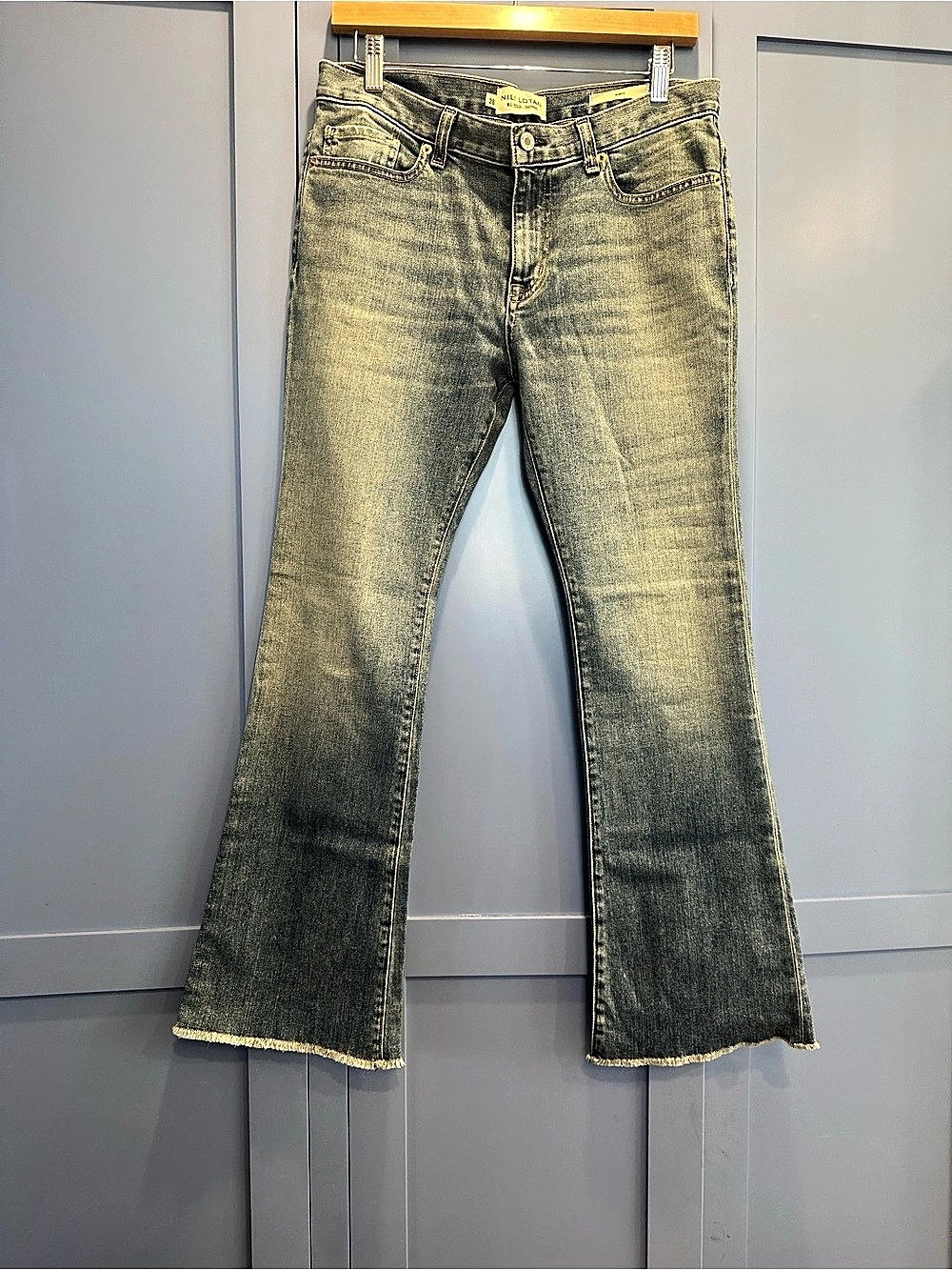 Nili Lotan Vianca Women's Flare Jeans Waist 28 Blue